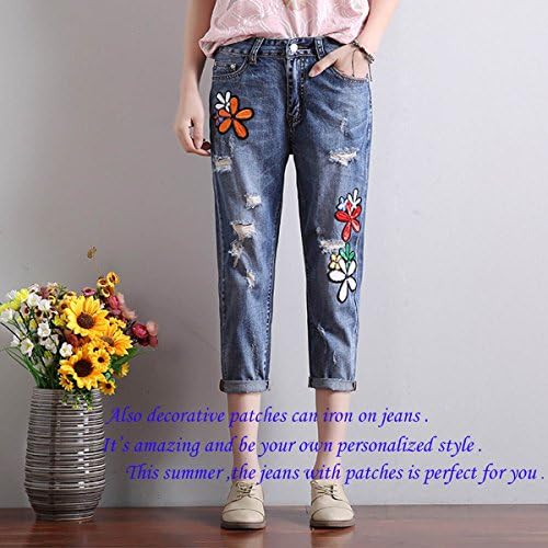 4pcs remendos decorativos definidos para jeans bordados de ferro ou costurar em crachás para roupas Cactus Green