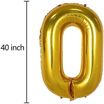 40 polegadas Número de ouro 30 Decorações de festivais de festa de balão Jumbo foil helium balões