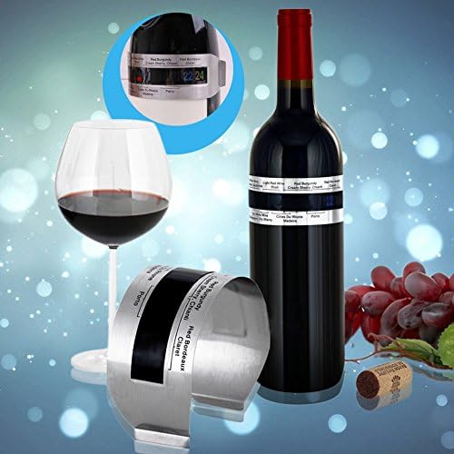 Sensor de temperatura do vinho tinto Xueni Termômetro de bracelete de vinho aço inoxidável 4-26