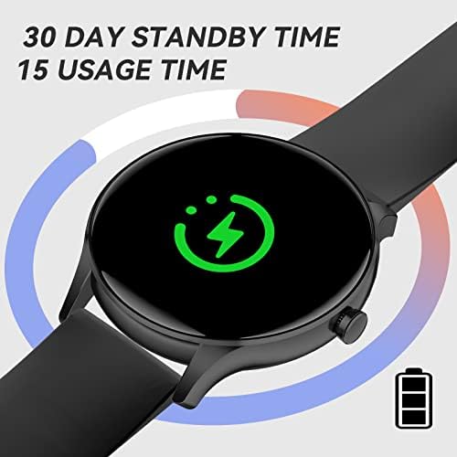 Hafury Smart Watch for Men, IP68 Rastreador de fitness à prova d'água, smartwatch para iPhone Android,