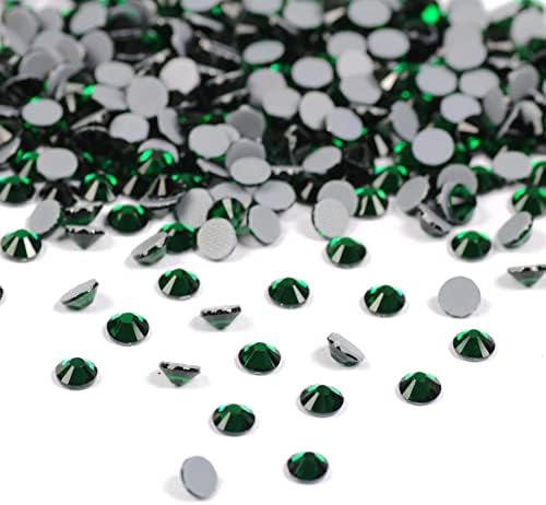 SS6 1440pcs Hotfix Stones Emerald Hot Fix Rhinestone Glitter Crystal Strass Ferro em strass para roupas de vestuário