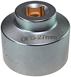 PT Auto Warehouse ofs -27mm - Chave de chave de filtro de óleo de baixo perfil - 27mm