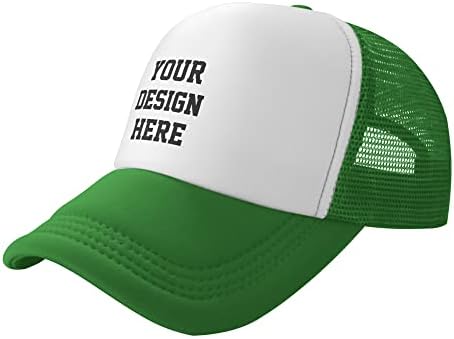 Chapéus de caminhões personalizados Chapéu de malha personalizado Capinho de beisebol personalizado com seu texto/foto/logotipo