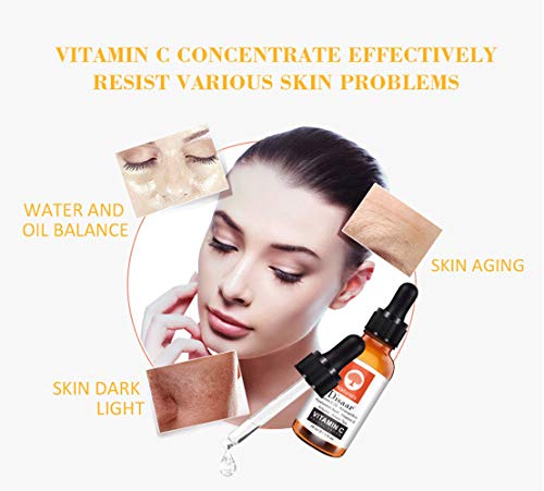 Desaar beleza vitamina C Face soro facial Astaxantina Ácido hialurônico Arbutina Ciência da pele verde da pele