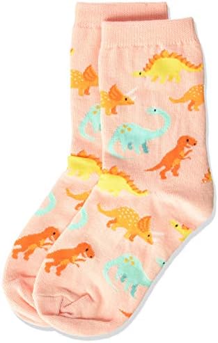 Hot Sox Girls 'Fun Animal Crew 1 par pacote de pacote e meias de novidade casual fofas para crianças