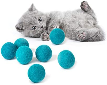 Meowfia premium caverna de cama de gato e brinquedos de bola de lã