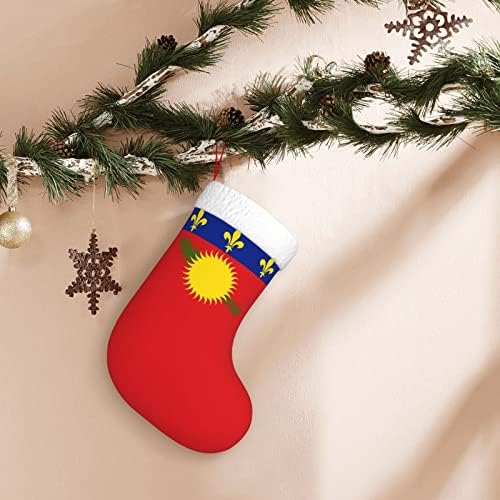 Cutedwarf Bandeira de Guadalupe Christmas Socuta de Natal Ornamentos de Natal Lareira Socha pendurada 18 polegadas