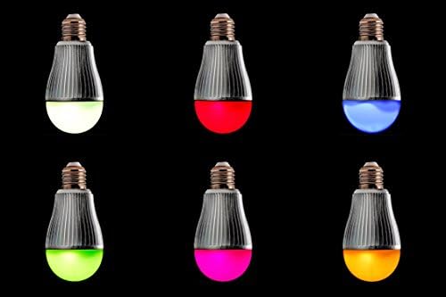 Bulbo Prism LED enrg, E27, 9W com controle totalmente remoto com 256 cores