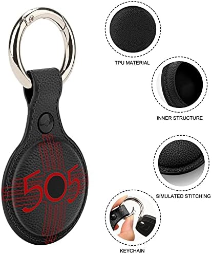 Bold 505 Zia Design Design Novo México Pride Atualizar capa de couro para o AirtaG Key Finder Phone Finder