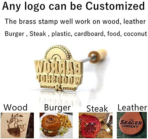 Branding Iron Logo Logipo Personalizado Branding Iron Teld Stamp para Wood Leather Breatchado Arcado por Design