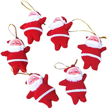 Ornamentos boneco de neve presente 12pc Decorações de natal boneca pendurar o Papai Noel Decoração de casa Faux