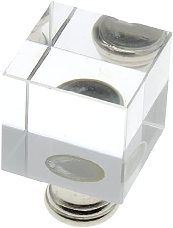 1/4-27 Cubo de cristal lâmpada finial lâmpada clara lâmpada finial tampa de tampa de tops com