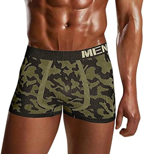 Masculino de roupas íntimas camufladas imprimidas na cintura média se sexy homens grandes e altos boxers