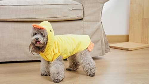 Trajes de cães de pato Mogoko, capuz de cosplay de Halloween para animais de estimação, fantasia adorável de pato