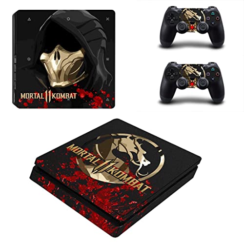 Jogo Mortal Best Ninja Kombat PS4 ou Ps5 Skin Skin para PlayStation 4 ou 5 Console e 2 Controllers Decal Vinyl