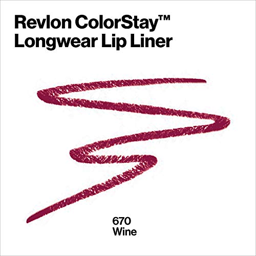 Revlon Colorstay Lipliner com apontador, vinhos 080, 0,01 onça
