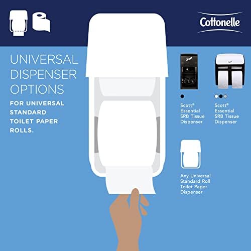 Cottonelle® Professional Standard Roll Hoga, estojo de 2 camadas, branco, compacto para facilitar o armazenamento,