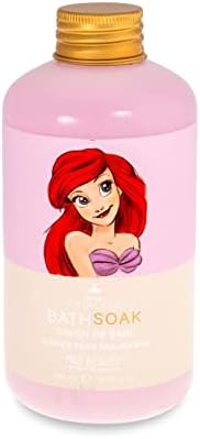 Mad Beauty Disney Pray Princess Ariel Bath Soak, Ginger Pear Fragradenced Bubble Bath, ensaboar