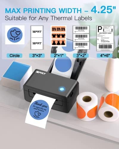 IDPRT Label Printer SP410 & Label Maker com fita Una11 Pink