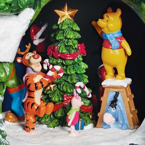 Momentos no tempo Disney Licenciou Animated Christmas Tree, Decoração de mesa de Natal com luzes