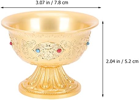 Cálice genérica Copo de água budista que oferece xícaras de bronze queimador de bronze copper wine goblet taças