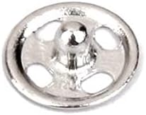 Botão coberto premium - costure no botão de fixadores de fixação do snaps de 10 mm de aprox. 50 conjuntos de prata