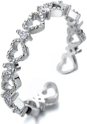 Ringos de moissanita para mulheres Feliz Christmas Ring Gift Hollow Shaped Light Light Luxury Zircon