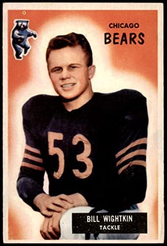 1955 Bowman 92 Bill Wightkin Chicago Bears Dean's Cards 5 - Ex Bears