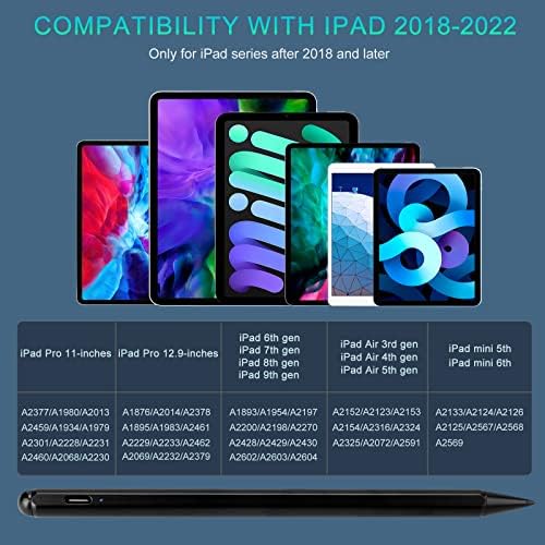 2023 ipad stylus lápis para apple ipad 2nd geração caneta compatível com ipad pro 12,9 /11, ipad 10/9/8 gen, ipad