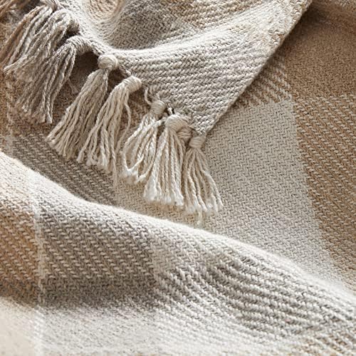 AmericanFlat algodão cobertor para sofá - 50x60 - All Seasons Neutro Cobertoras e arremessos leves
