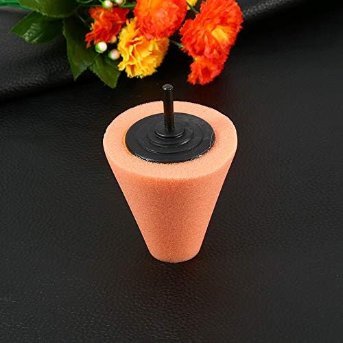 Kimiss 1PCS Cone Fuffing Pad, almofada de polimento de esponja para rodas - Use com perfuração de energia
