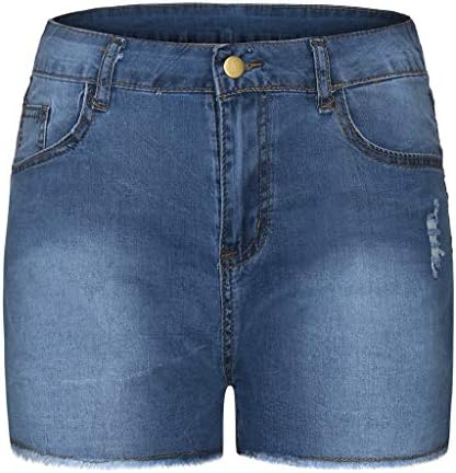 MGBD Womens Summer Jeans de jeans estampados bermudas shorts fatos shorts de jeans modernos calças casuais