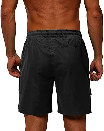 Masculino shorts, shorts de carga casual de cordão casual casual a arremessos de moda ao ar livre de moda ao