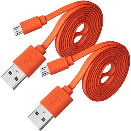 Voty 2 pacote de substituição Micro USB Cabo plano cabo, linha de cabo de alimentação de carregamento rápido