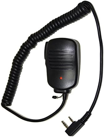 HQRP 2 PIN PTT Mini-alto-falante Compatível com Kenwood TK-2360, TK-2400, TK-2402, TK-3100, TK-3101, TK-3102