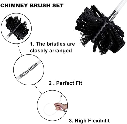 QDY -CHIMNEY Brush Chimney Limpeza e kit de hastes Kit de perfuração elétrica Kits de ferramentas