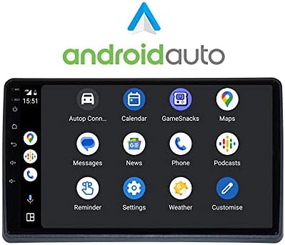 Simpnavi 9innch 4GB+64 GB Android Car Radio Multimedia Player para 2002-08 Audi A4, Plug and Play, CarPlay & Android Auto