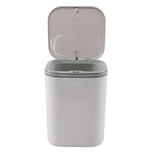Xowine 2 L Mini-Button-Button Lata, lata de lixo minúsculo de mesa de 0,5 galões, cinza