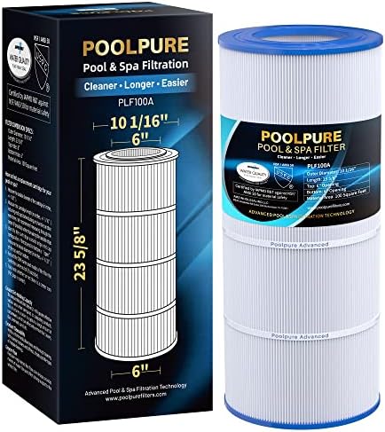 O filtro Poolpure PLF100A Pool substitui a Pentair CC100, CCRP100, PAP100, PAP100-4, Unicel C-9410, R173215,