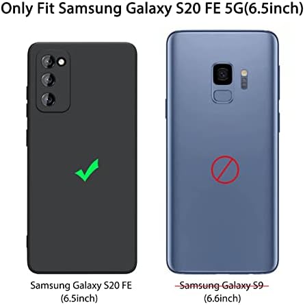 AMZPAs para o caso Samsung Galaxy S20 Fe, capa de protetor de silicone macio, estojo anti-arranhão à prova de