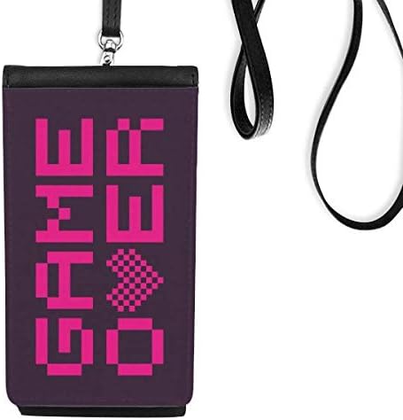 Jogo rosa sobre pixel art déco presente de moda de telefone bolsa pendurada bolsa móvel bolso preto bolso