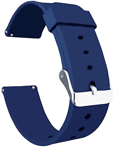 Uma banda de relógio de liberação rápida de um escalão compatível com a pebble time aço substituição de silicone Smart Watch tire com fivela de tang