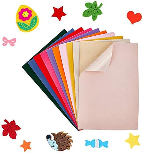 BENECREAT 20pcs Mistor Color Velvet adesivo Folha traseira 11,6 x 7,8 tecido de caixa