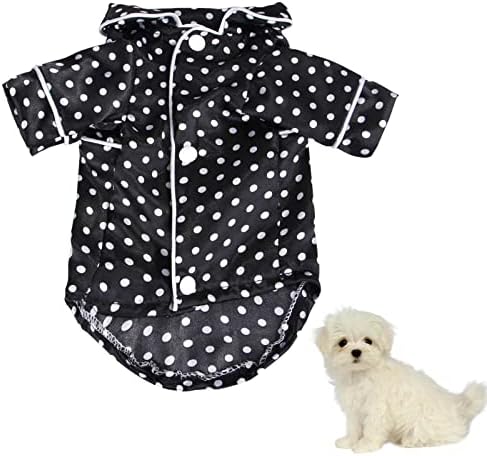 Pijama de pijamas de cães de cães pequenos de brinquedos, bolinhas camisas de estimação de animais de estimação