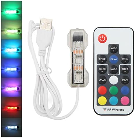 Luz de aquário LED de gloglow, controle remoto de controle suave Tanque de peixes USB Fácil de usar para