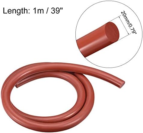 UXCELL 20mm Soft Silicone Bending Insert Tubo para tubulação rígida de 3,3 pés de vermelho