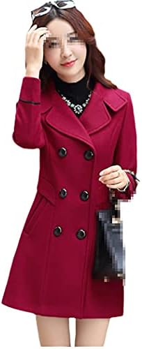 Autumn Winter Wool Jacket feminino comprimento médio casacos de lã Slim selvagem elegante e elegante.