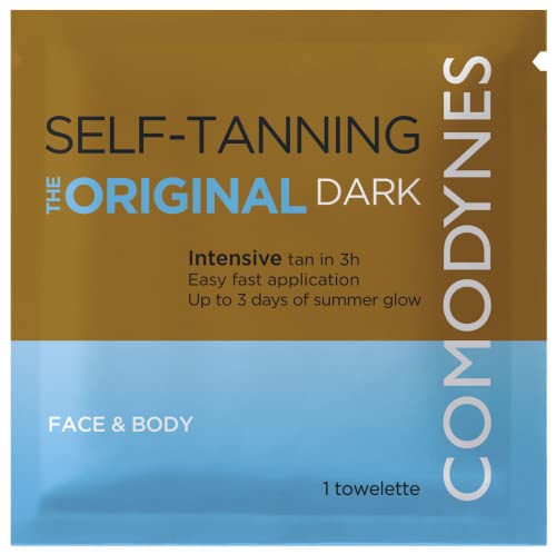 Toalhas coloridas intensivas e uniformes de Comodnes -Tanning para o rosto e o corpo - bronzeamento intensivo