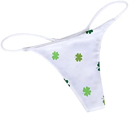 CHNNKKAOP Women Panties St. Patrick Day Underpants Comfort Women Mulher Soft Panties T-back-Back Baixa-String sexy