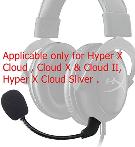 Microfone de reposição de microfone se encaixa para Kingston Hyperx Cloud, Cloud X e Cloud II 1ª versão